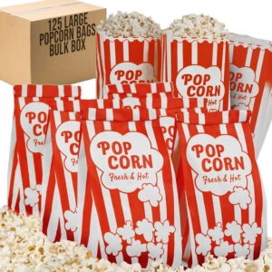 2oz Bulk Pack of 125pcs Pop Corn Bags