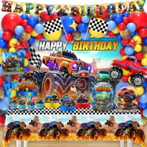 Monster Truck Party Kit with LED Banner