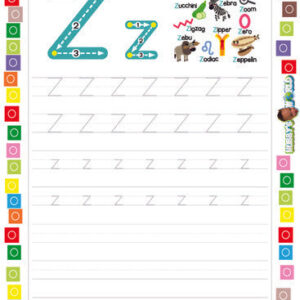 Letter Z Tracing and Vocabulary - FREE Worksheet