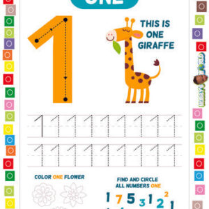 Number 1 Tracing -  FREE Counting Worksheet
