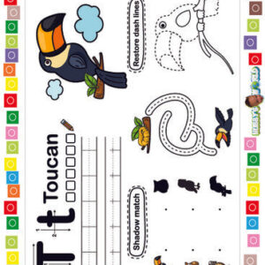 T is for Toucan - FREE Printable Worksheet