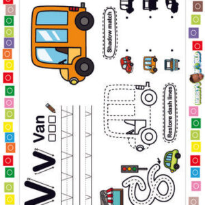 V is for Van - FREE Printable Worksheet