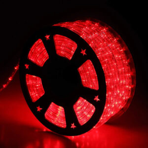 100Ft Red LED Rope Lights