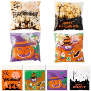 100PCS Self-sealing Halloween Candy Bags