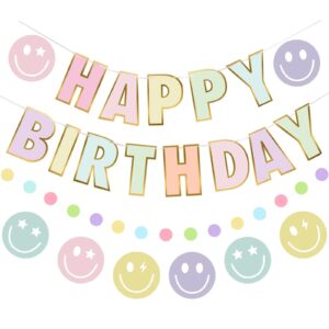 Pastel Happy Birthday Banner