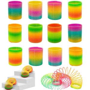 12 PCS Rainbow Magic Slinky