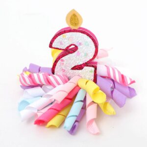 2nd Birthday Korker Hair Bow