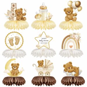 9pcs Bear Baby Shower Decorations