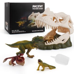 Dinosaur Skeleton Fossil Collection – Realistic Prehistoric Model Playset
