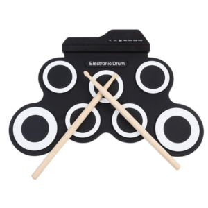 Roll-Up Electronic Drum Kit – Portable Practice Set for Kids & Beginners