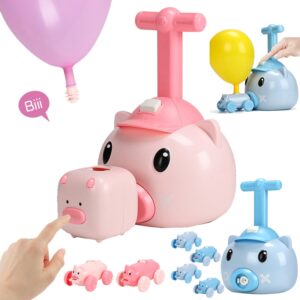 Animal Balloon Launcher Toy Set – Air-Powered Racing & STEM Learning Fun