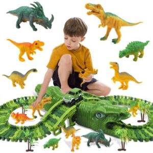 155-Piece Dinosaur Race Track Adventure Playset
