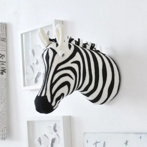 WhimsyWild Wall Friends - Stuffed Elephant/Giraffe/Zebra