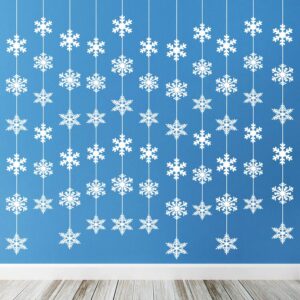 12 Pcs Hanging Snowflakes
