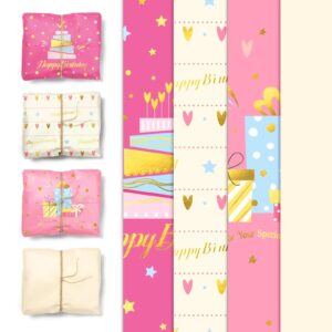 24 Sheets Birthday Wrapping Tissue Paper