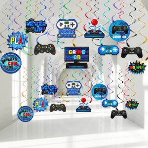 51 Pieces Video Game Hanging Swirl Decorations