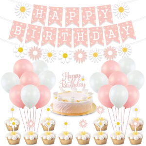 Daisy Flower Birthday Party Kit