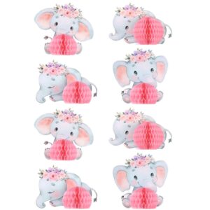 8Pcs Pink Elephant Centerpieces