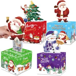 4 Pack Christmas Money Boxes for Cash Gift