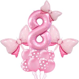8th Birthday Balloons Set