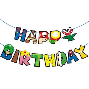 Mario Birthday Banner