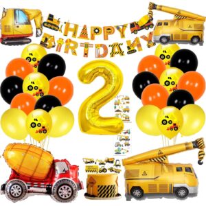 2nd Birthday Construction Themed Party Kit