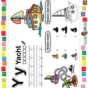 Y is for Yacht - FREE Printable Worksheet