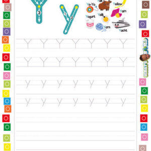 Letter Y Tracing and Vocabulary - FREE Worksheet