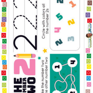 Number 2 Connect, Trace and Identify - FREE Worksheet