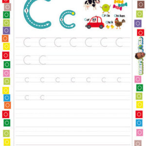 Letter C Tracing and Vocabulary - FREE Worksheet