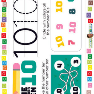 Number 10 Trace, Connect and Identify - FREE Worksheet