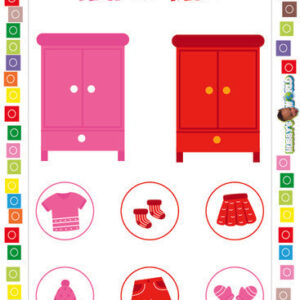 Pink or Red - FREE Color Sorting Worksheet