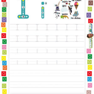 Letter I Tracing and Vocabulary - FREE Worksheet