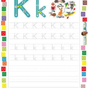 Letter K Tracing and Vocabulary - FREE Worksheet