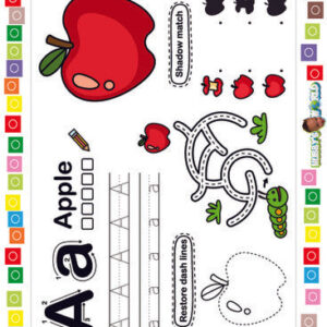 A is for Apple: FREE Preschool Worksheet