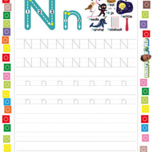 Letter N Tracing and Vocabulary - FREE Worksheet