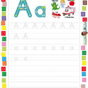 Letter A Tracing and Vocabulary - FREE Worksheet