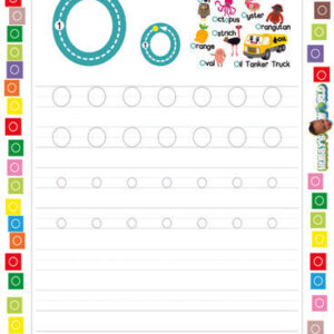 Letter O Tracing and Vocabulary - FREE Worksheet