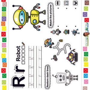R is for Robot - FREE Alphabet Worksheet