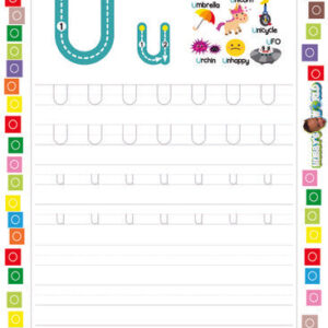 Letter U Tracing and Vocabulary - FREE Worksheet