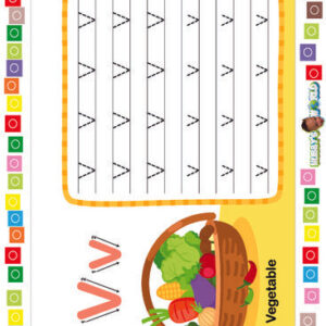 V is for Vegetable - FREE Printable Worksheet