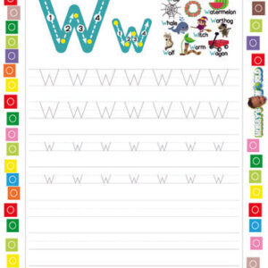 Letter W Tracing and Vocabulary - FREE Printable Worksheet