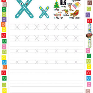 Letter X Tracing and Vocabulary - FREE Printable Worksheet