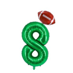8th Birthday Football Theme Balloon