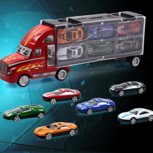 12pcs Cargo Truck + Car Set