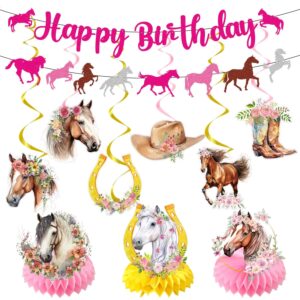 11Pcs Horse Themed Birthday Party Kit