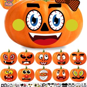 46 Pack Halloween Pumpkin Stickers