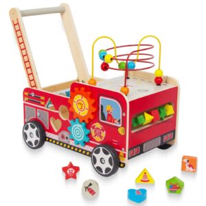 Wooden Baby Walker with Bead Maze