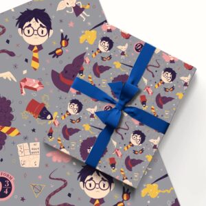 5 Pack Harry Potter Wrapping Paper