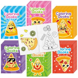 24Pcs Mini Pizza Coloring Book
